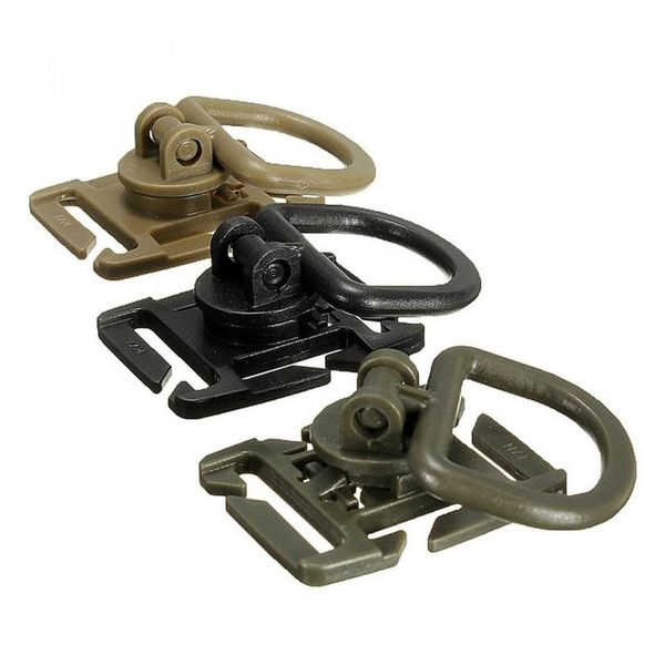 

5pcs tactical grimlock rotation d-ring clips buckle molle webbing attachment backpacks locking carabiner edc tool