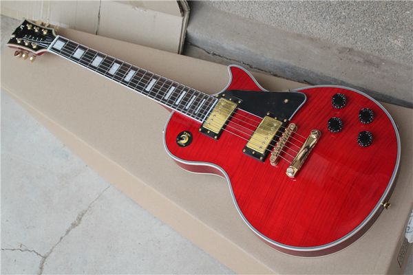 

2017 new arriving at the red electric guitar guitar cu tom hop hipping