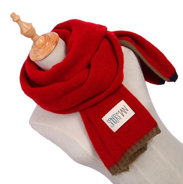 

warm thickening winter long scarves 2019 knitting pure color women men fashion scarf, Blue;gray