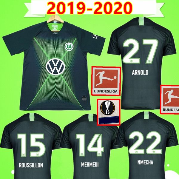

ВЕГХОРСТ ВИКТОР БРЕКАЛО 2019 2020 VfL Wolfsburg Soccer Jersey 19 20 футболка GINCZEK MEHMEDI NMECHA ROUSSILLON ARNOLD WILLIAM maillots