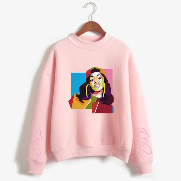 

cardi b sweatshirt men hoodie crewneck sweatshirts winter autumn harajuku hip hop printed pullover hoodies man/female casual, Black