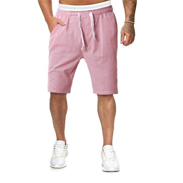 

summer men pants elastic rope stretch shorts casual hawaiian beach male sport joggers printed half trousers bermuda masculina #c, White;black