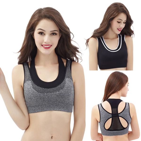 

сексуальные спортивный бюстгальтер топ для женщин фитнес push up bras йоги бега gym femme активного wear проложенного белье crop tops женско, White;black