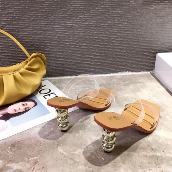 

slippers fashion snake print leather flip flops women strange heels square toe sandals pvc transparent jelly shoes slides, Black