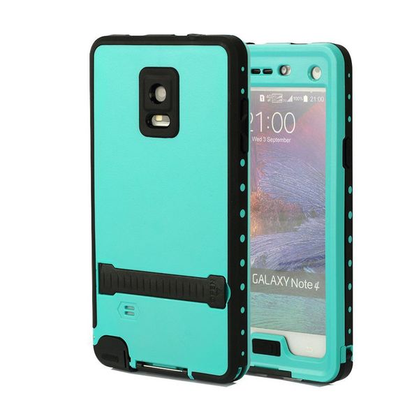 

Чехлы для Samsung Galaxy Note 4 ударопрочный прозрачный бампер чехол с Kickstand крышка всего т