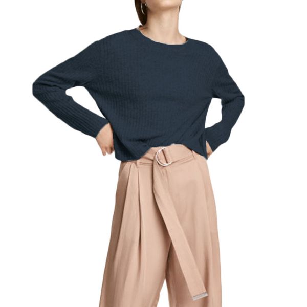 

women fashion sweater spring autumn solid women knitted pullovers sweater long sleeve round neck jumper pull femme clothing, White;black