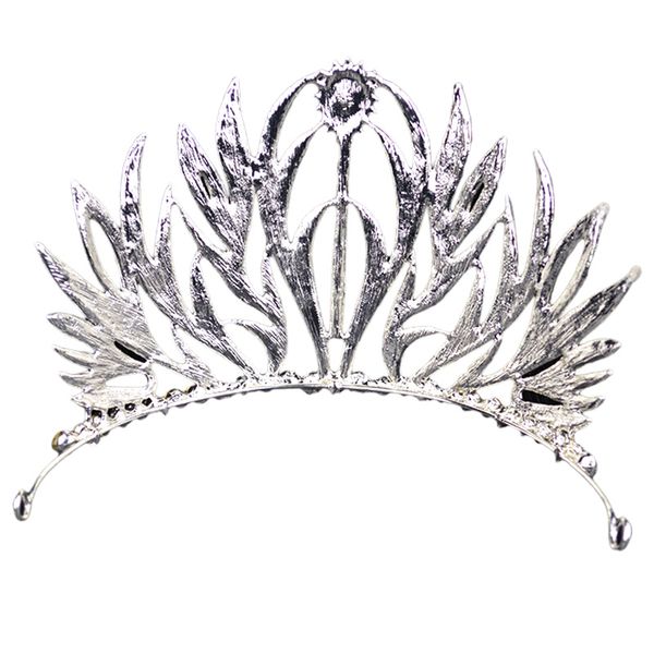 

bridal crown headdress european vintage baroque wings crown wedding princess hair accessories jewelry, Golden;white