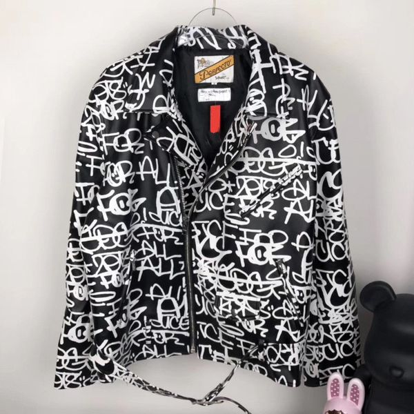 

mens designer jackets fashion brand italy genuine leather jackets leather clothing high street casual jackets outwear s-xl, Black;brown