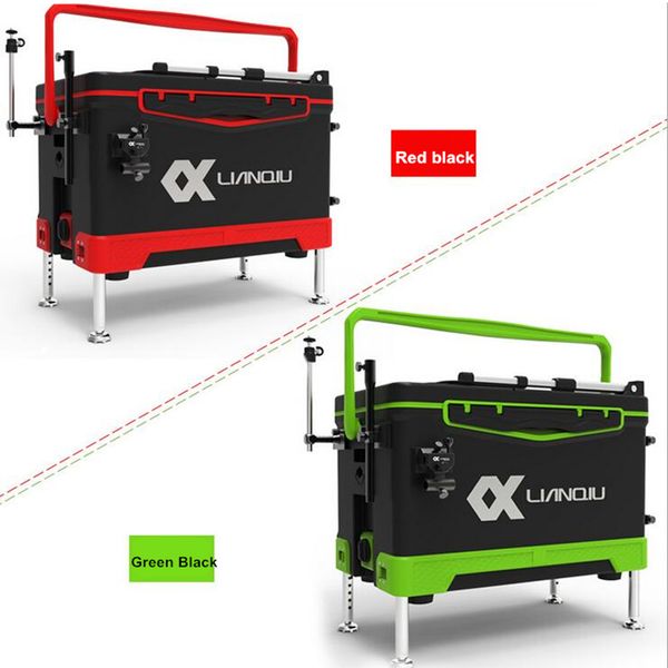 

fireclub 2019 new four-legged lifting fishing box multi-function with back fishing accessories box (lq-236
