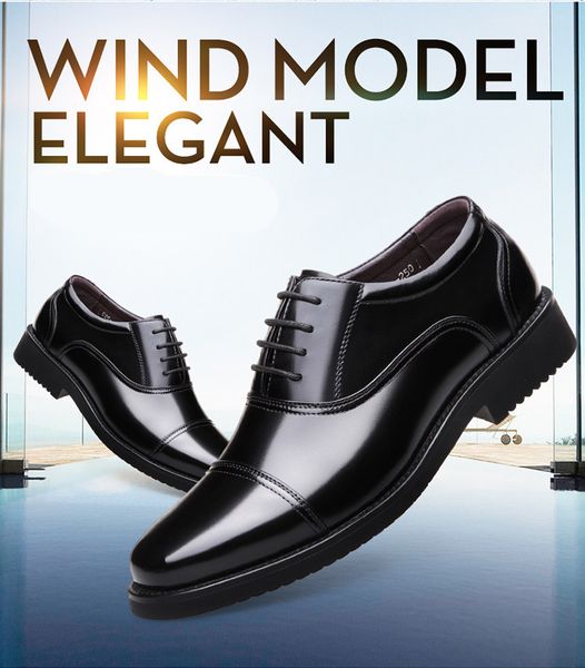

leather mens italian shoes men designer shoes men formal chaussure classic homme zapatos de hombre vestir schoenen mannen, Black