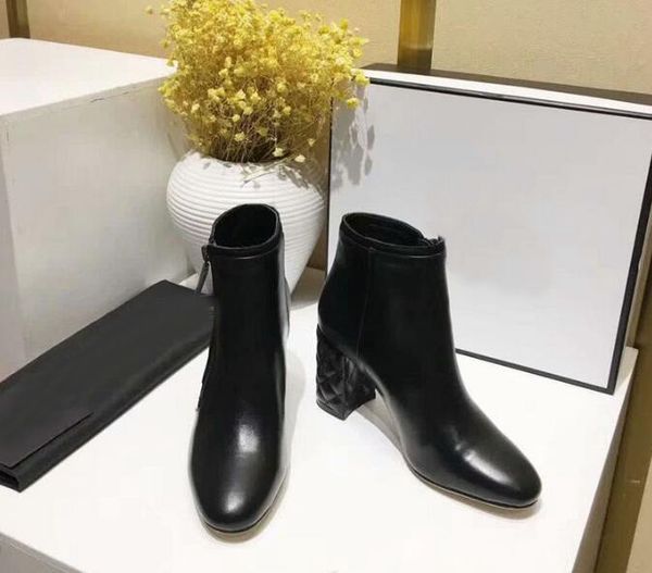 

[Оригинальная Коробка] Роскошный Дизайнер Женщин Лодыжки Высокий Каблук 8 СМ Осен