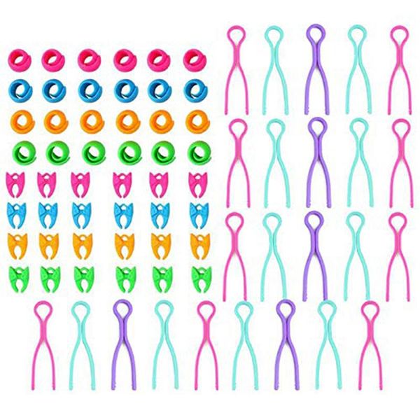 

72 шт шитье и вышивка бобины, бобина держателя клипы пилингов катушки нитки huggers keeping нижней нити под контроль для e, Black