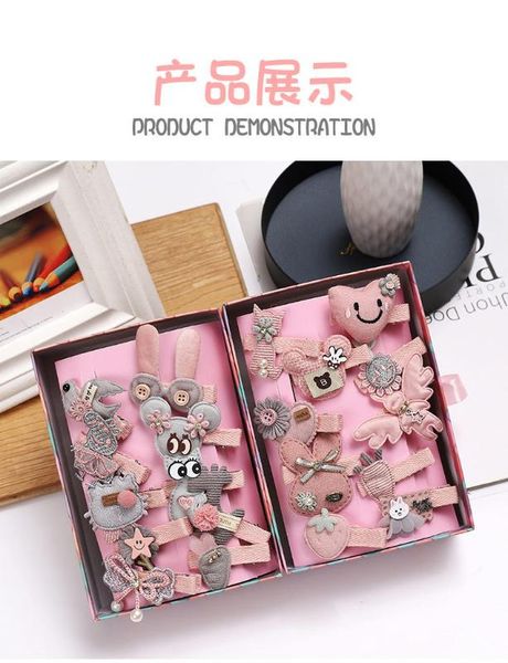 

100set/lot 10pcs in one set fashion kids hair band hair clip lovely accessories selling bands, Slivery;white