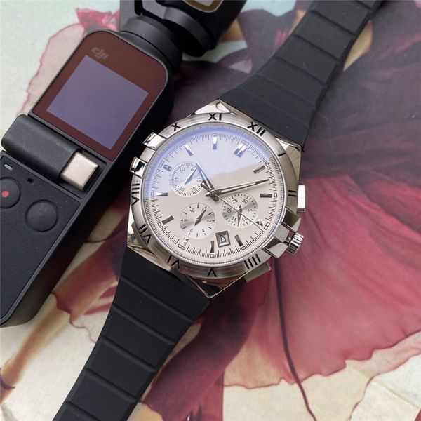 

omg all dials working satch men watch luxury watches with calendar silica brand quartz wristwatch for men gift, Slivery;brown