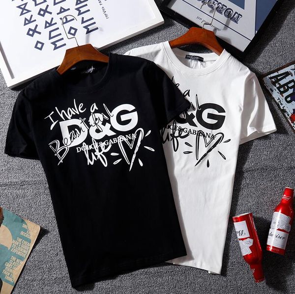 

Лето Дизайнер бренда дают Mens Tshirt Luxury Fashion шею нормальный старый Borken письмо печать