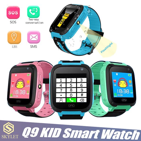 

Kid Smart Watch Q9 Умный браслет Детские часы с дистанционной камерой LBS SOS Безопасные часы Слот для SIM-карты с розничной коробкой