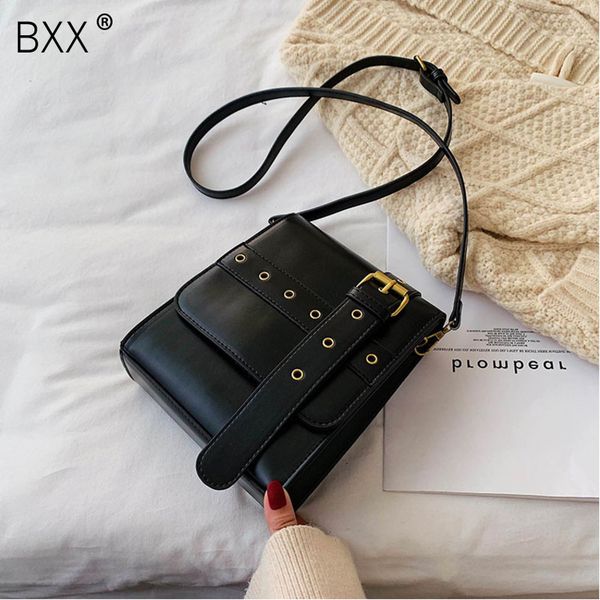 

bxx] solid color pu leather quilted crossbody bags for women 2019 new fashion shoulder messenger bag lady travel handbags a182