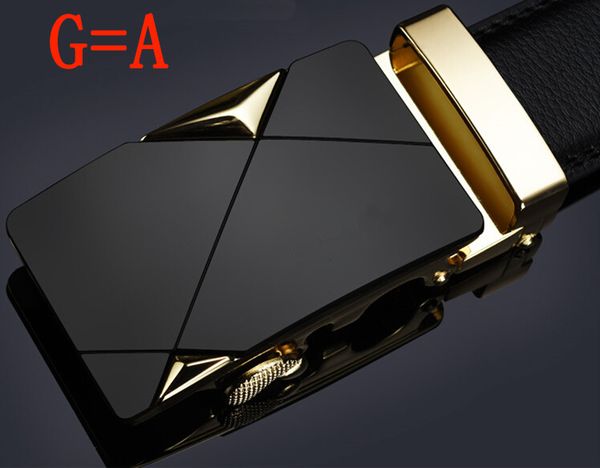 

giorgio armani новый дизайнерский ремень автоматическая пряжка кожаные ремни для мужчин роскошные мужские дизайнерские ремни хорошее качеств, Black;brown