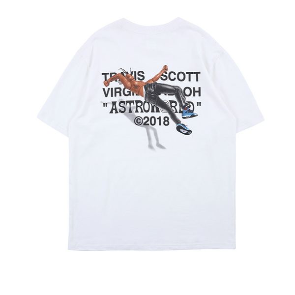 

2019 new travis scott astroworld staff tour letter printing men short sleeve t shirt clothes hip hop sports casual tee bc0607, White;black