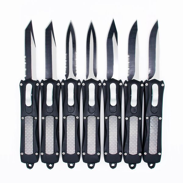 

маленький черный A163 7 дюймов 7 моделей двойного действия тактического самообороны складной нож EDC Походный нож охотничьи ножи