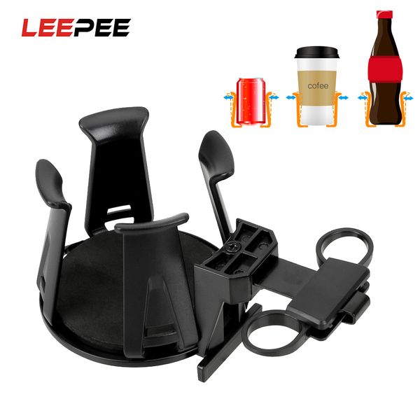 

leepee car air outlet cup holder adjustable drinks holder vehicle mount black rack storage box auto interior accessories