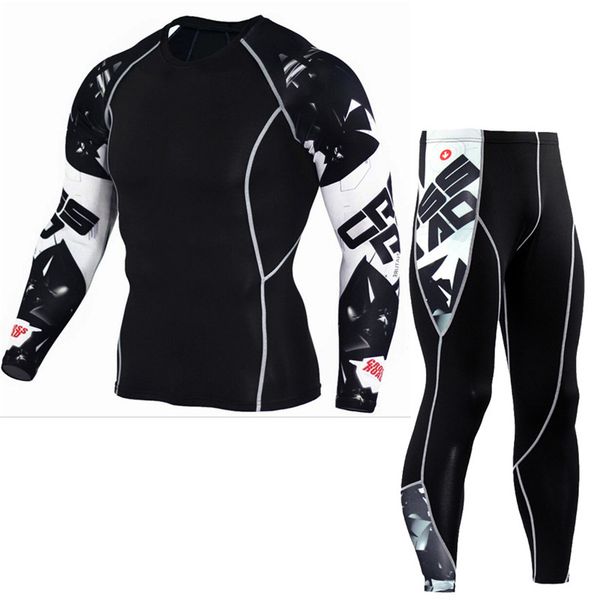 

men running sports compression shirts gym fitness long sleeve t-shirt jogging training tight tee male crossfit sportswear, Black;blue