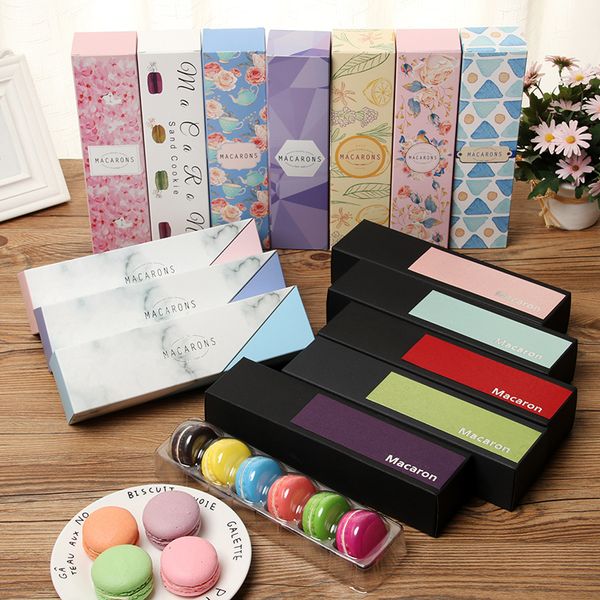

gift wrap 10pcs cookies chocolate packaging boxes wedding party baby shower box macarons dessert supplies