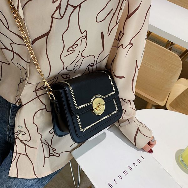 

jiulin new color women's bag 2019 new wave korean version of joker shoulder slung fashion chain small square