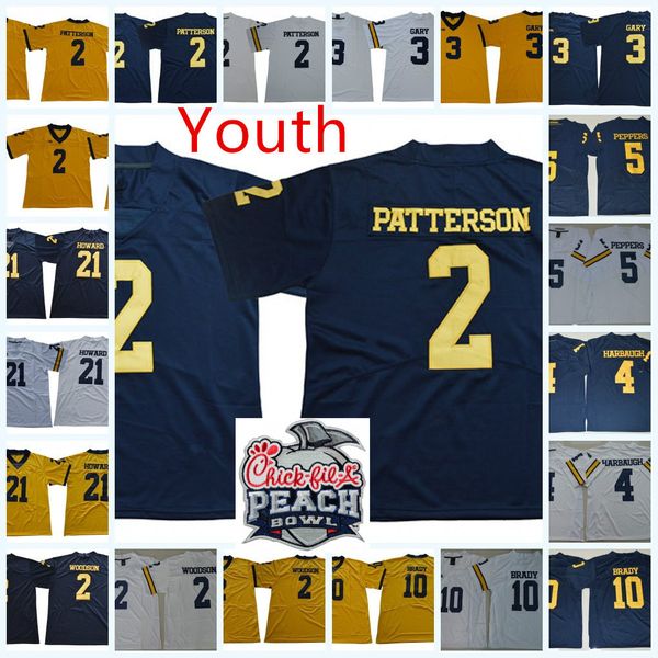 youth tom brady michigan jersey