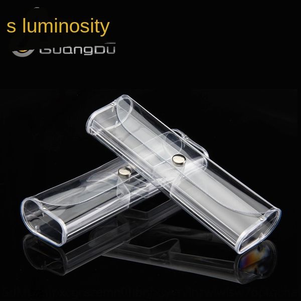 

ultra light portable transparent case presbyopic case presbyopia glasses pvc packaging box optical small frame glasses box