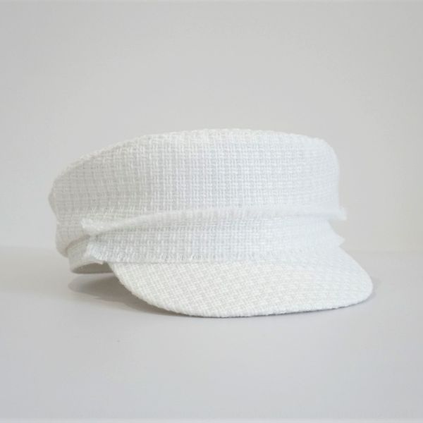 

small breeze woven black and white navy cap flat female hat female hat newsboy cap big head small number, Blue;gray