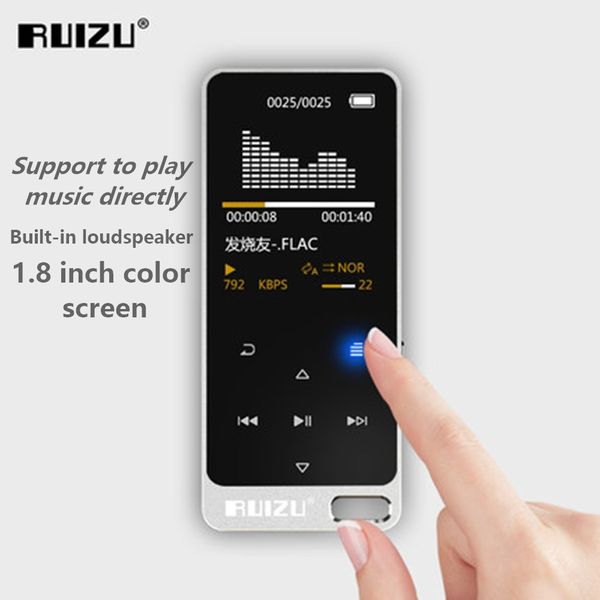

ruizu x05s 8gb + gift ultra-thin touch portable lossless digital sport screen hifi audio mp3 mini music mp3 player fm radio