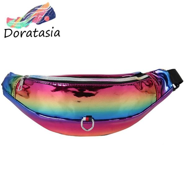 

doratasia fashion ins colorful reflective small shoulder messenger bags women attractive crossbody bag ladies cool bag