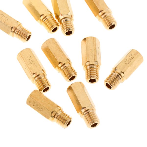 

20pcs hex carburetor main jet injectors kit 100 105 108 110 115 120 125 130 135 140 size replacement for keihin oko pe pwk