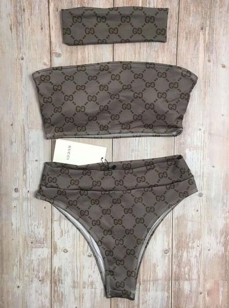 

232HOT письмо моды Купальники бикини для женщин, Letter Купальник повязку Bi quinis Sexy купальный костюм