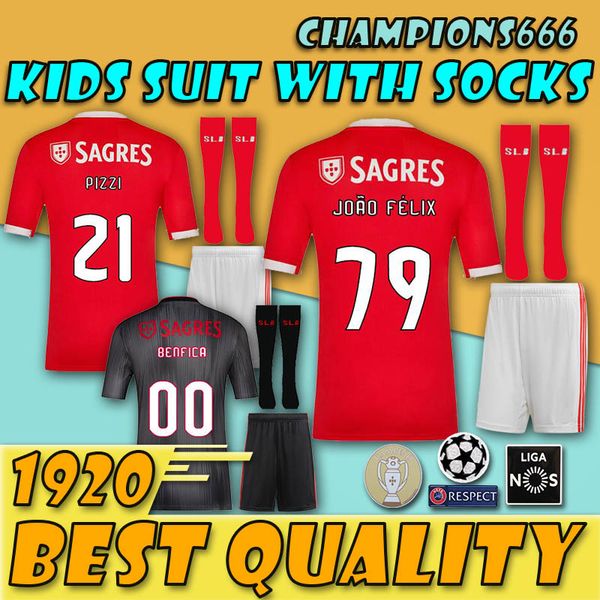 

2019 2020 benfica kid kit occer jer ey 19 20 joao felix grimaldo cami a de futebol ruben dia football hirt pizzi kid rafa jone cami eta