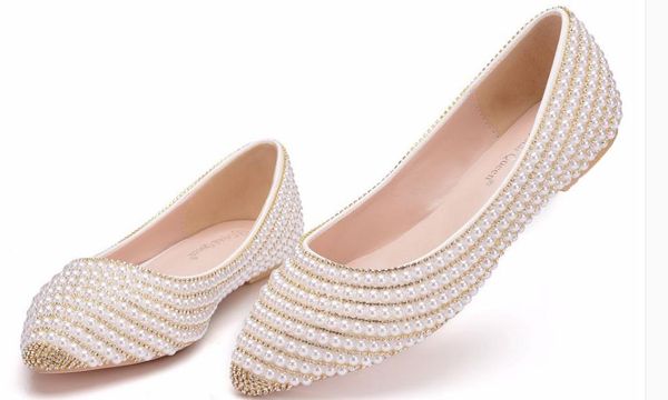 

2019 women's shoes in spring and autumn with new style flat bottom pointed end water drill@ww2194, Black