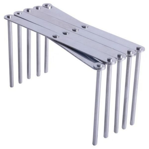 

kitchen organizer stainless steel pot lid dish holder rack steamer shelf tray cookware adjustable length kitchen storage