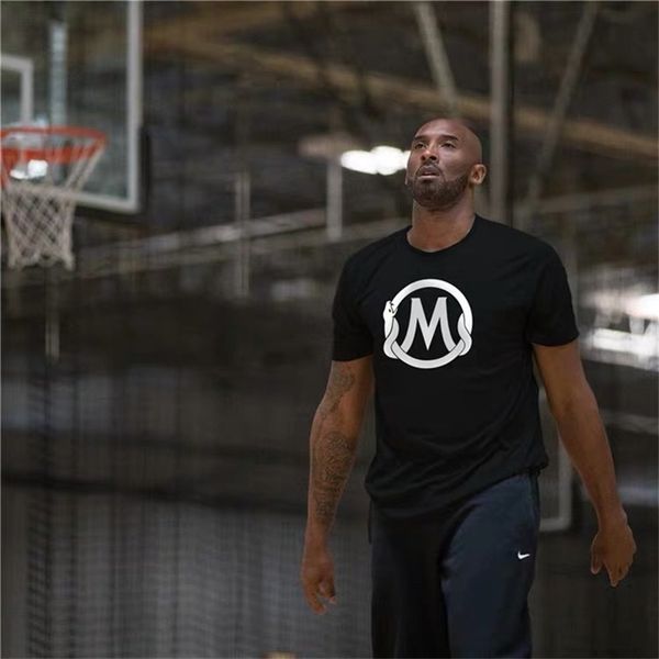 

mamba spirit mens designer tshirts summer solid color short sleeve letter printed commemorative tees mens casual tshirts, White;black