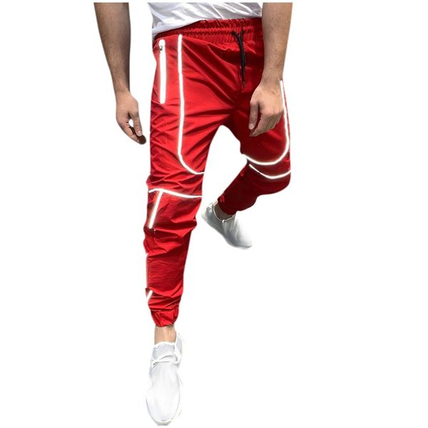 

men's joggers trousers fashion casual soft outdoor sweatpants running drawstring printing slim fit long sports pants plus size, Black
