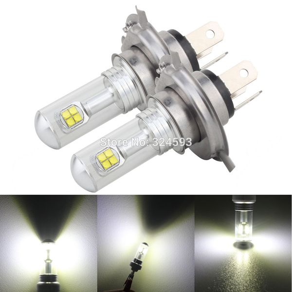 

2pcs h4 9003 hb2 cree chip 40w 12v led motorcycle conversion bulb headlights bulbs xbd moto driving lamps