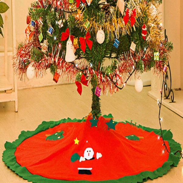 

new random color christmas cloth tree skirts surround xmas tree decorations merry christmas gift supplies ornaments 2c0395