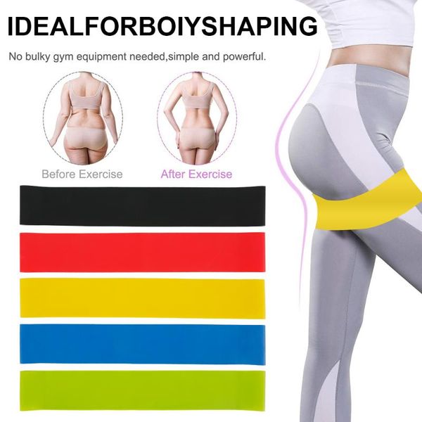 

5pcs resistance band stretch elastic bands for fitness training workout rubber loop for sports yoga pilates crossfit stretching