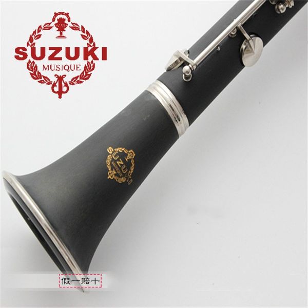 Suzuki Bb Clarinet 17 chaves com acessórios de caso tocando instrumentos musicais