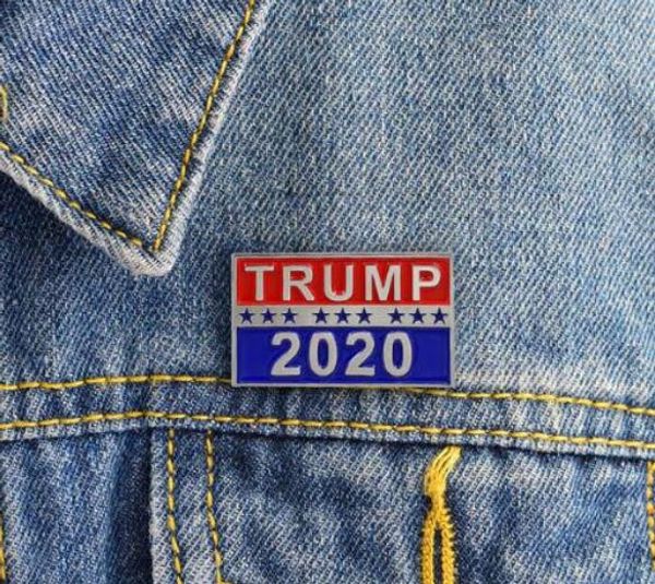 

trump 2020 designer brooches for presidential election metal brooches pins luxury jewelry women men brooches party favor gifts, Gray