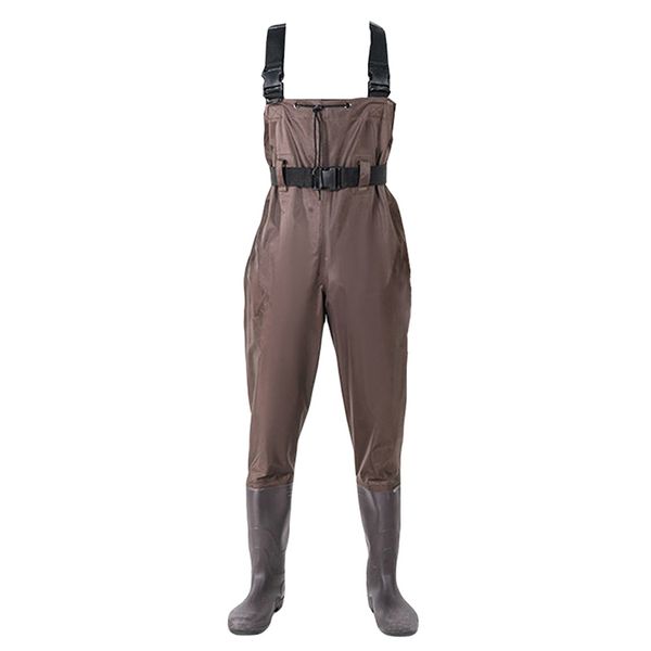 

waterproof bootfoot fishing jerseys chest rubber waders wading boots suit with camouflage pantve sea fishing jerseys1, Camo;black