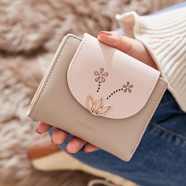 

brand small wallet female short cute purse new two fold multifunction coin purse women fashion wallets clutch carteira, Red;black