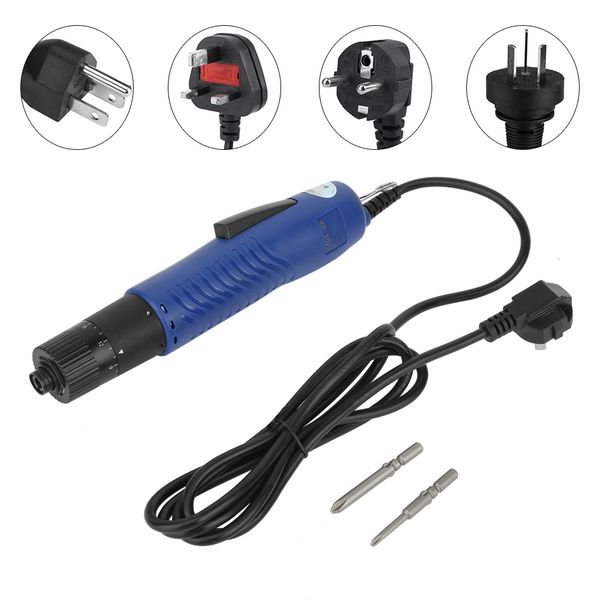 

802 semiautomatic electric screwdriver 6mm handheld straight shank screwdriver adjustable torque 110v/220v us/jpn/uk/au plug