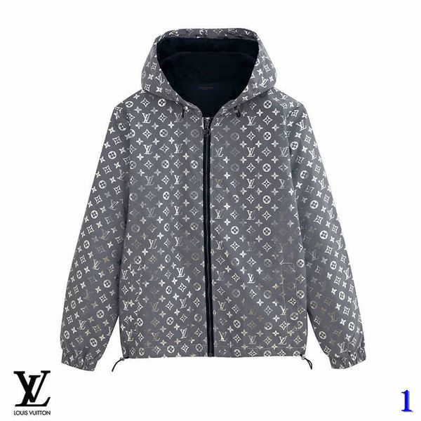

mens designer jacket hooded spring autumn zipper windbreaker loose star print for men and women coat letters reflective jacket size1, Black;brown