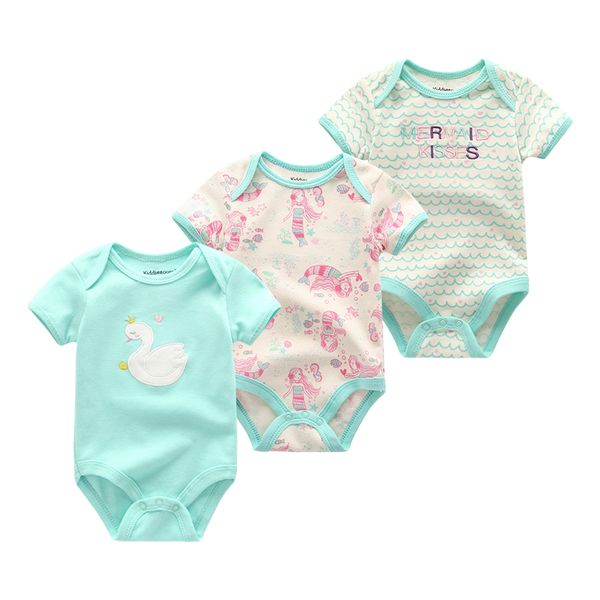 

2019 fashion newborn baby clothes set baby rompers overall short sleeve o-neck 0-12m similar style rompers roupas de bebe infant t200706, Blue